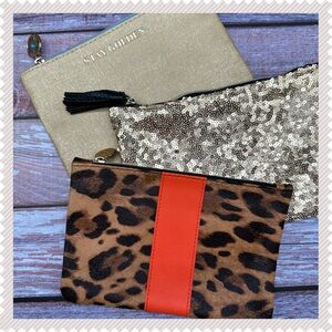 IPSY Set of 3 cosmetic makeup zipper bags NEW!